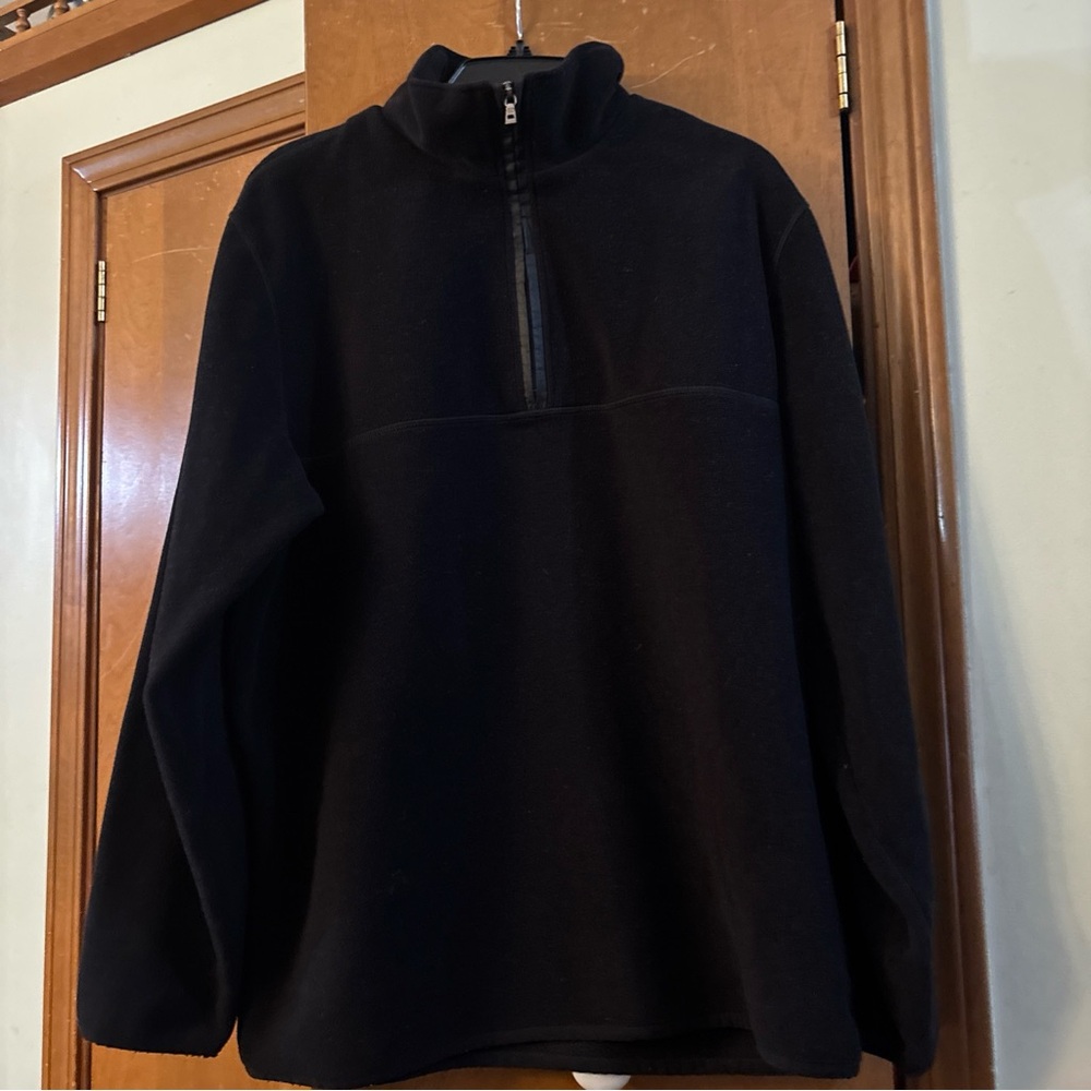 Boss Men's Black Zip-Up Sweater